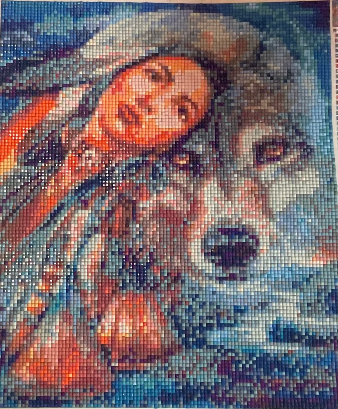 Indian Lady & Wolf