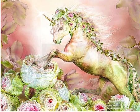 Unicorn In Flowers